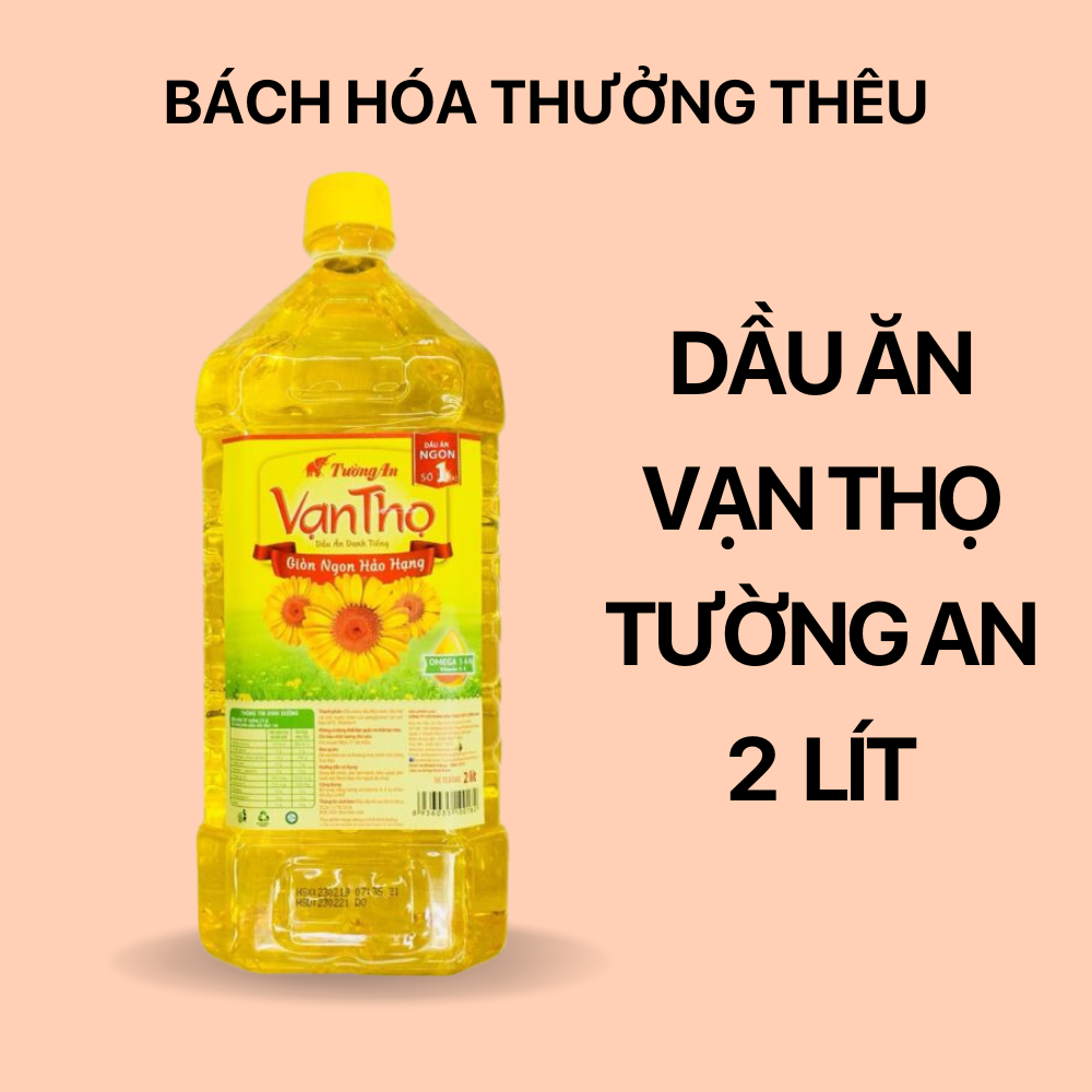 Dầu ăn dinh dưỡng Vạn Thọ tường an can lớn 2 lít
