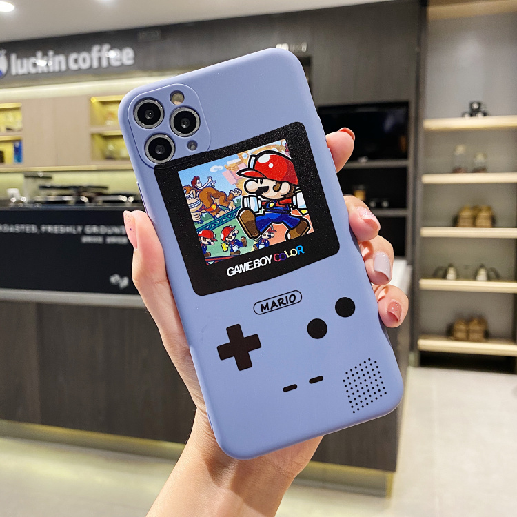 Ốp Lưng Silicon Màu Bảo Vệ CAMERA Super Mario
