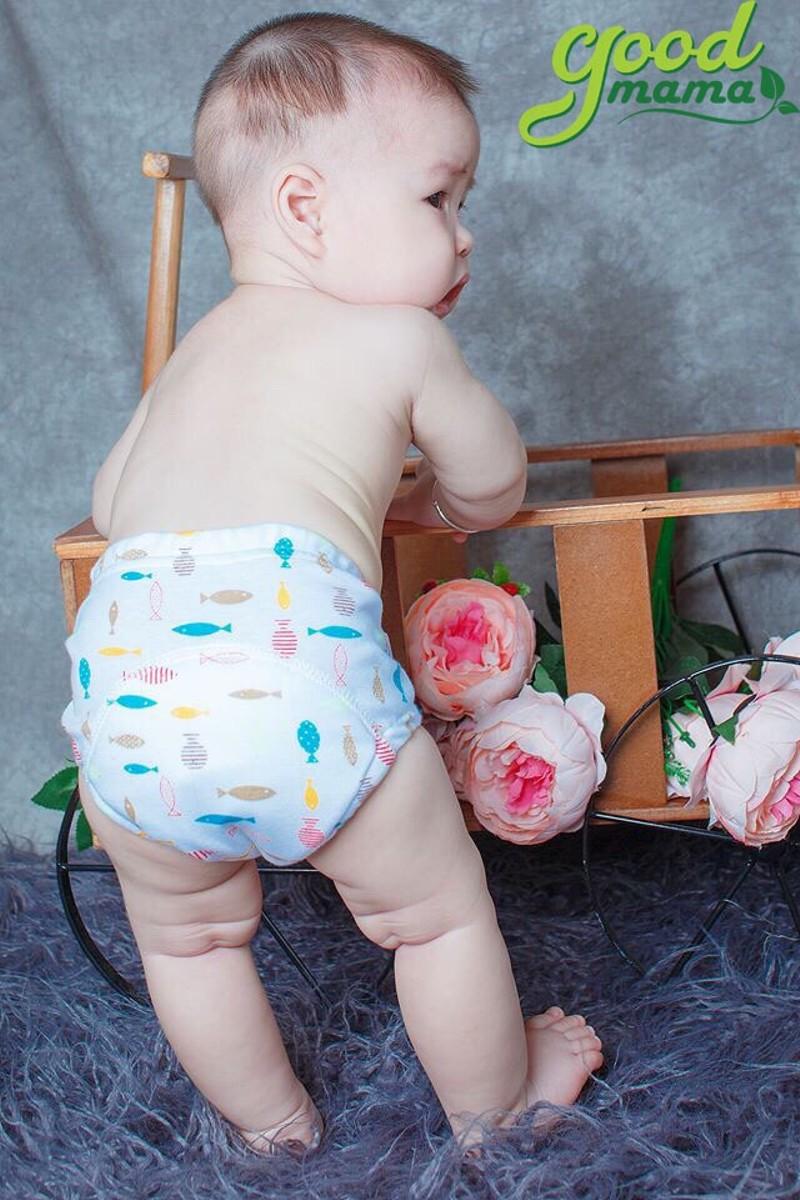 Set 5 QuầnTập Bỏ Bỉm 6 Lớp Goodmama Size 80 (5-8kg)