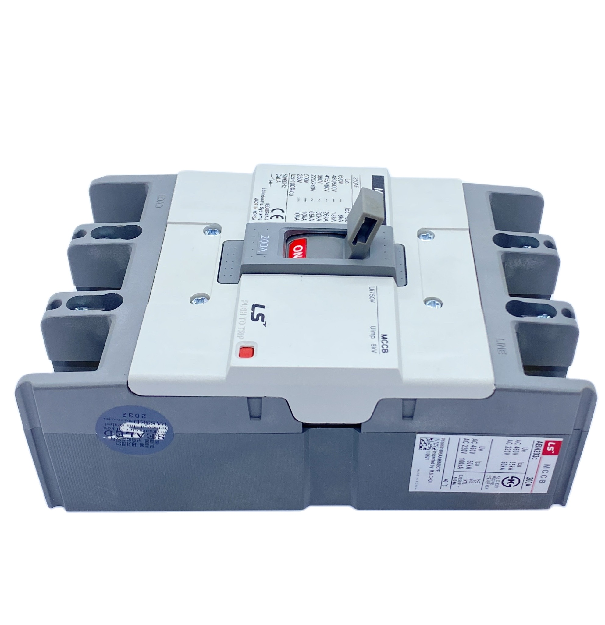 Attomat 3 pha ABN 203C - 200A LS
