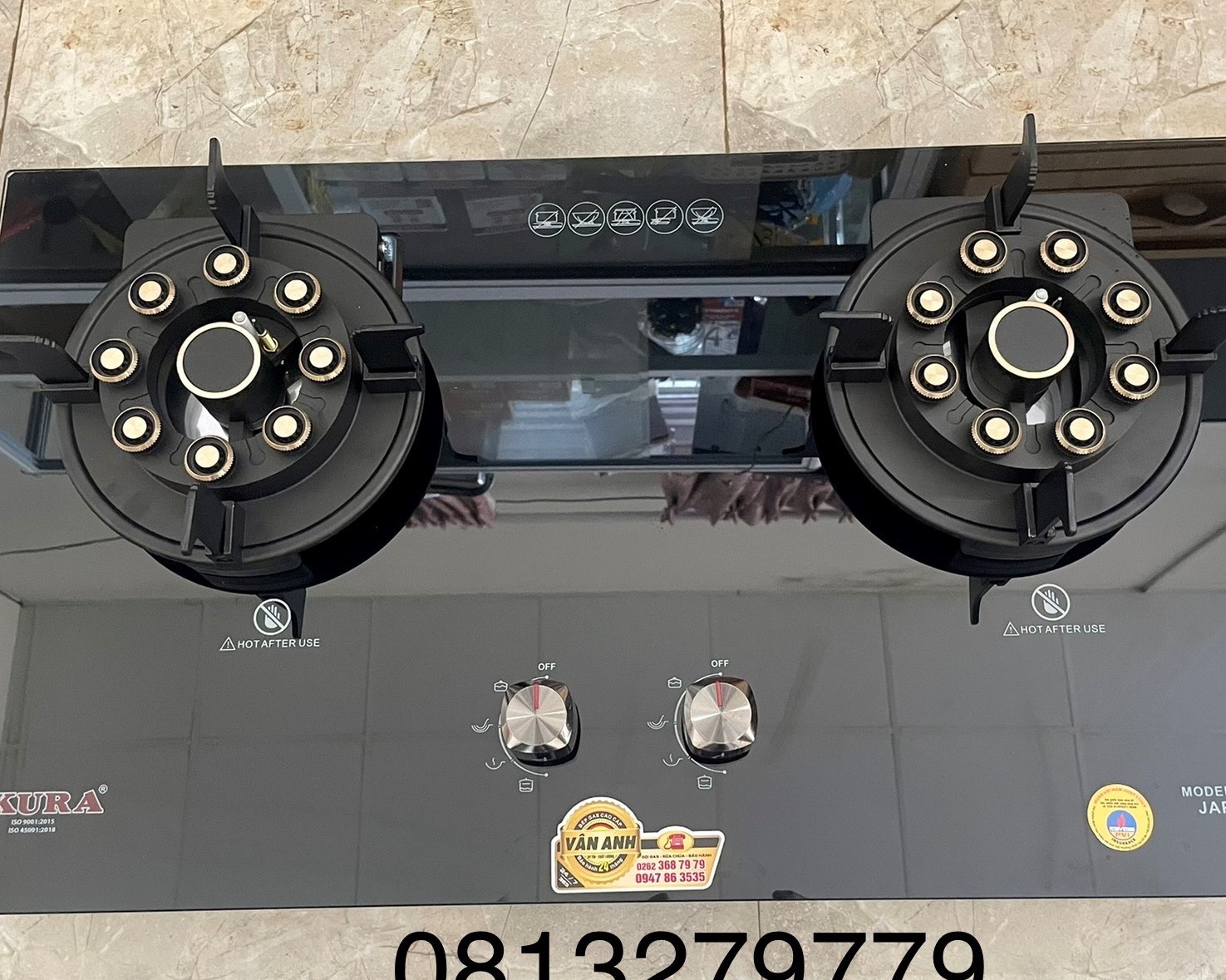 Bếp gas âm lật ikura ( ngắt gas tự động )