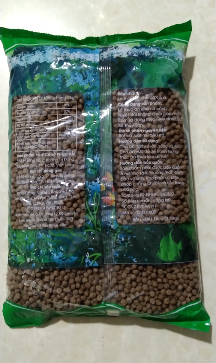 1 GÓI THỨC ĂN CHO CÁ KIỂNG (500G)