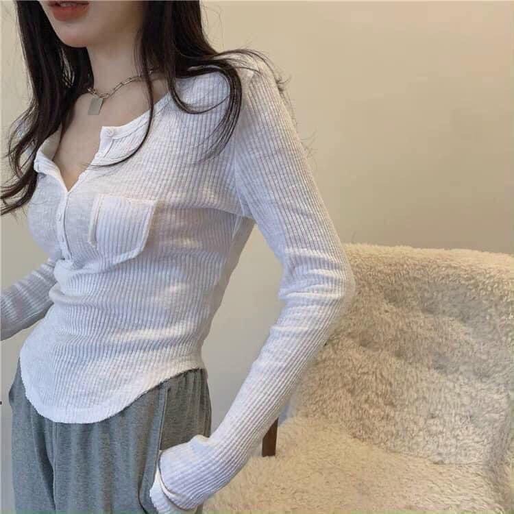 Áo len tăm nữ dáng VẠT BẦU MẪU MỚI