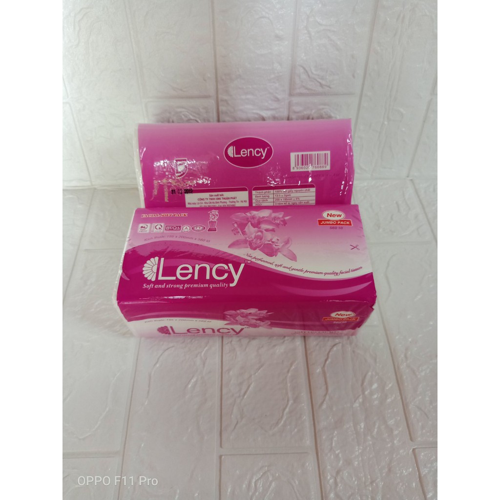 Giấy Ăn Rút Lency 180 Tờ x 3 lớp