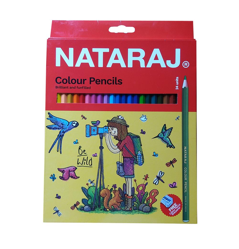 Bút chì dài 24 màu Nataraj F24