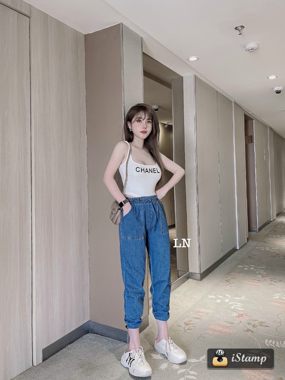 QUẦN BÒ CHUN BO GẤU 2 MÀU CHO NỮ