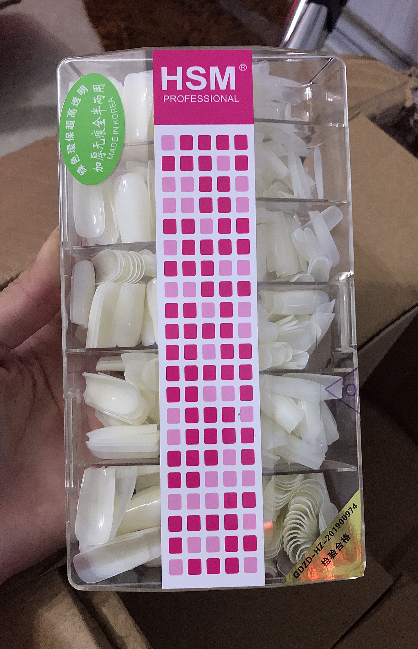 Móng up tay HSM Vuông trơn đục - Mini Nails