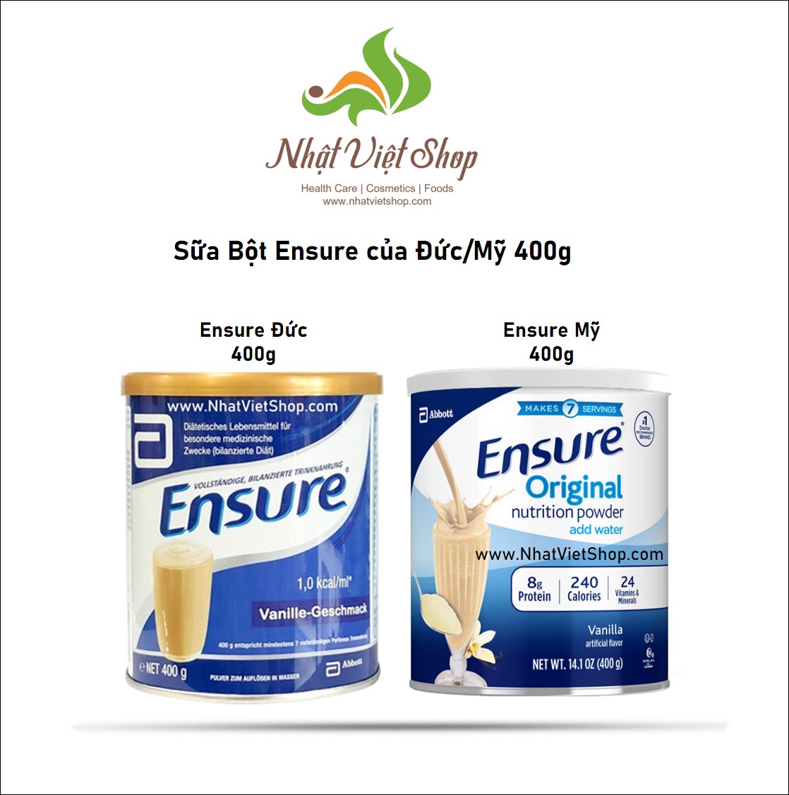 Sữa Bột dinh dưỡng Ensure Úc 850g