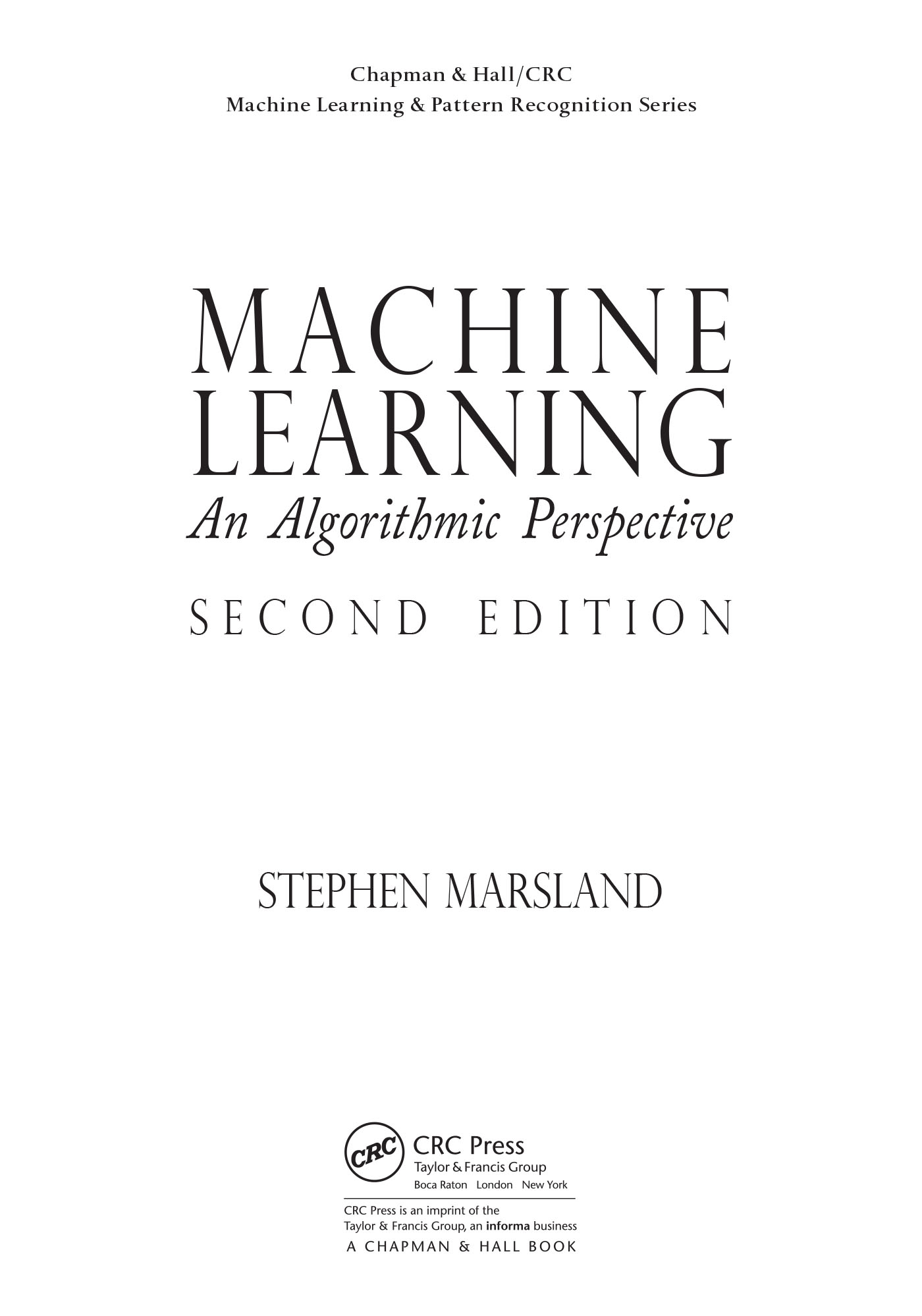 sách Machine Learning An Algorithmic Perspective, Second Edition sách