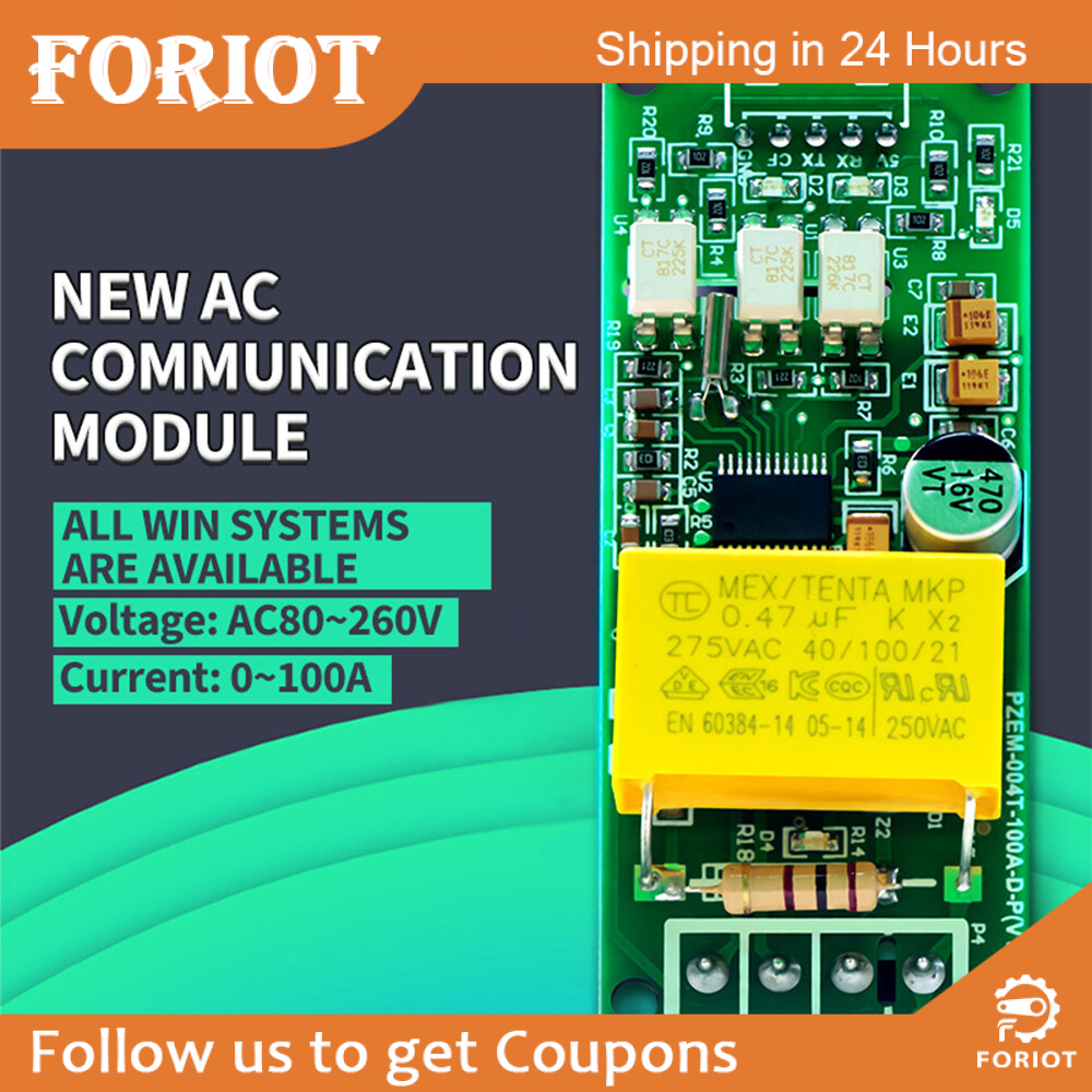 Foriot Đồng Hồ Đo Đa Năng Kỹ Thuật Số AC Công Suất Watt Volt Amp TTL Hiện Tại Mô-đun Kiểm Tra PZEM-004T 0-100A 80-260V Cho Arduino
