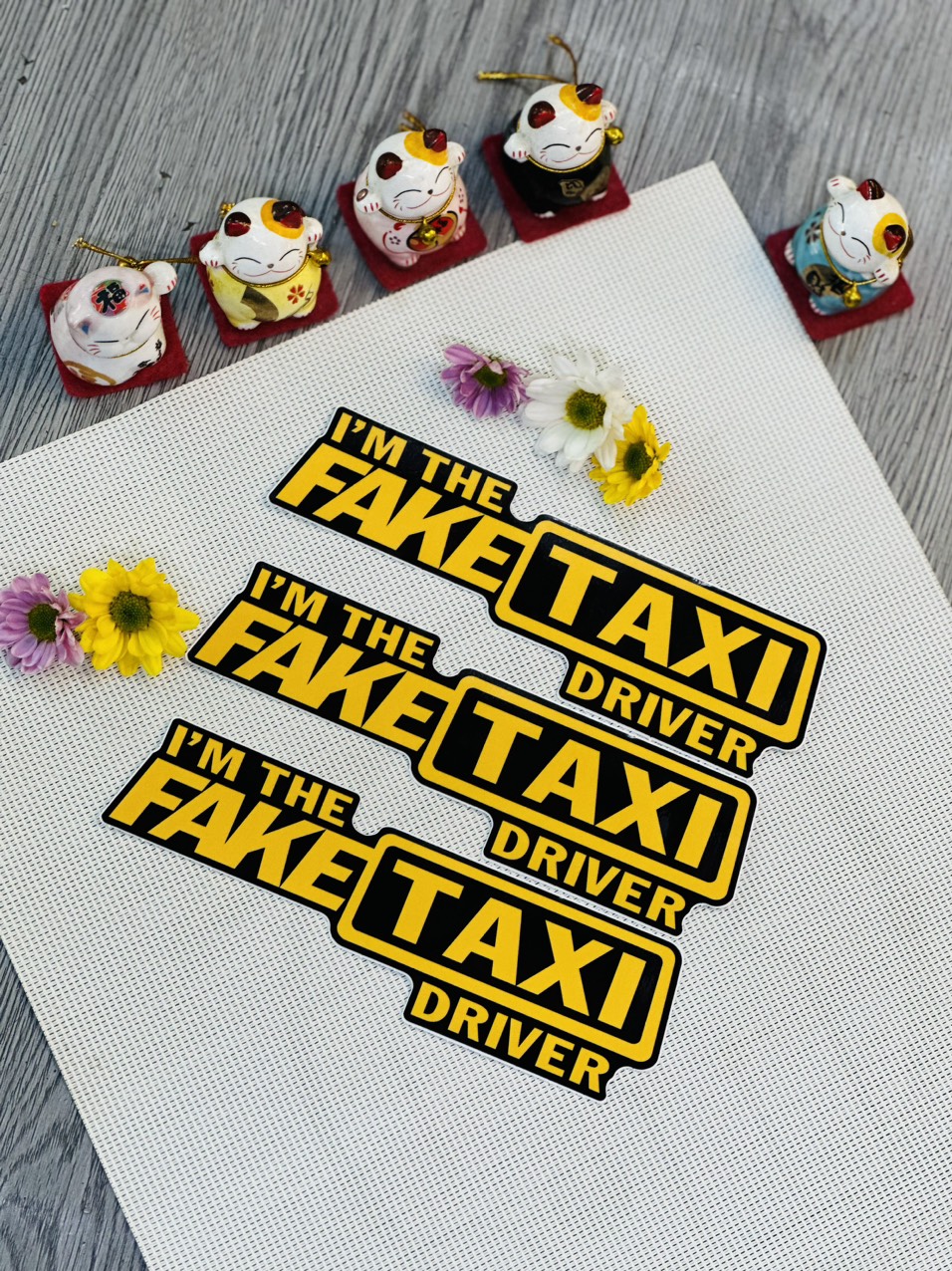 Tem Dán Taxi hoặc Grab