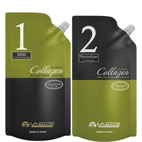 [HCM]Thuốc Uốn - Duỗi Tóc Cao Cấp Collagen Labios Siêu Bóng Mượt 400Ml