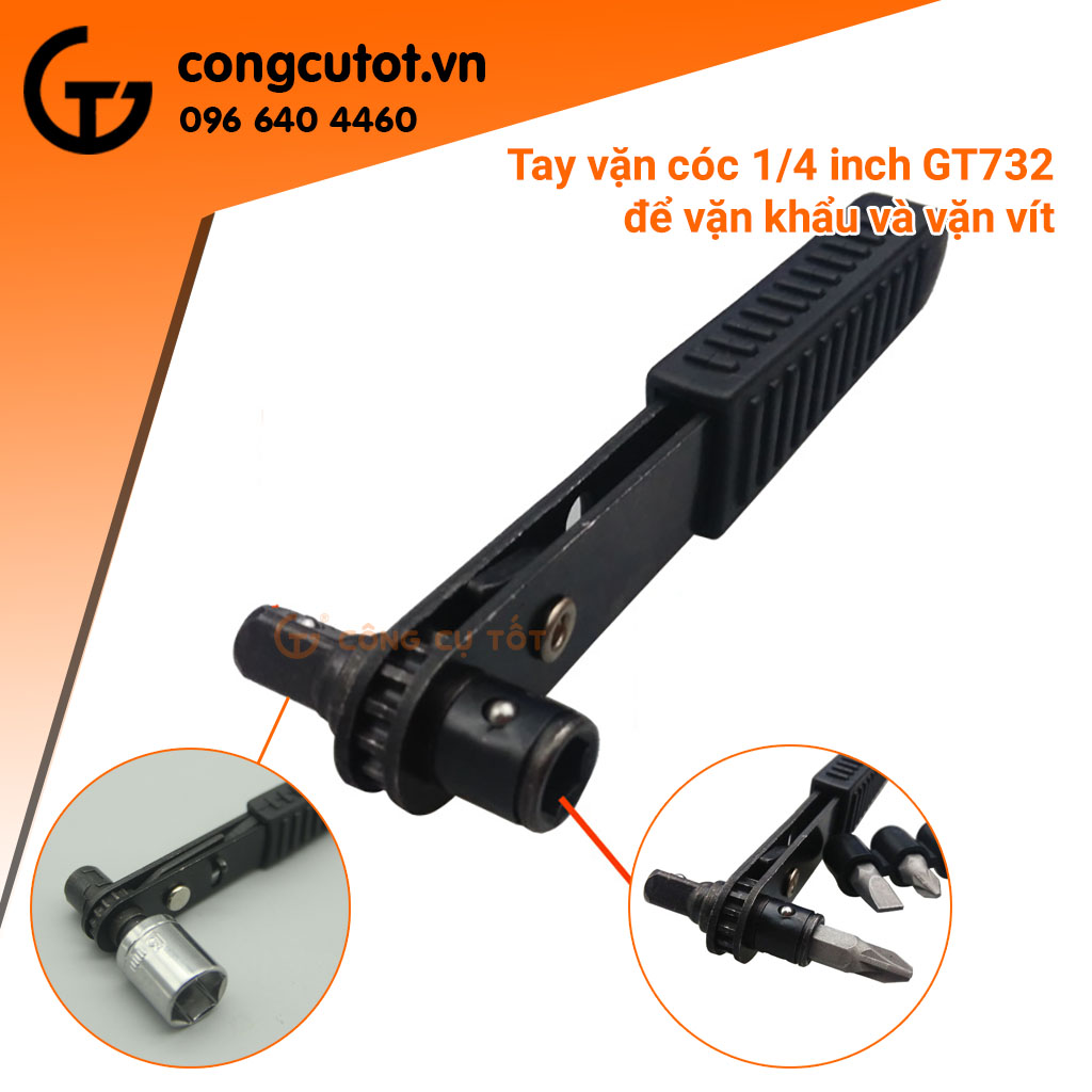 Tay vặn cóc 1/4inch để vặn khẩu và vặn vít