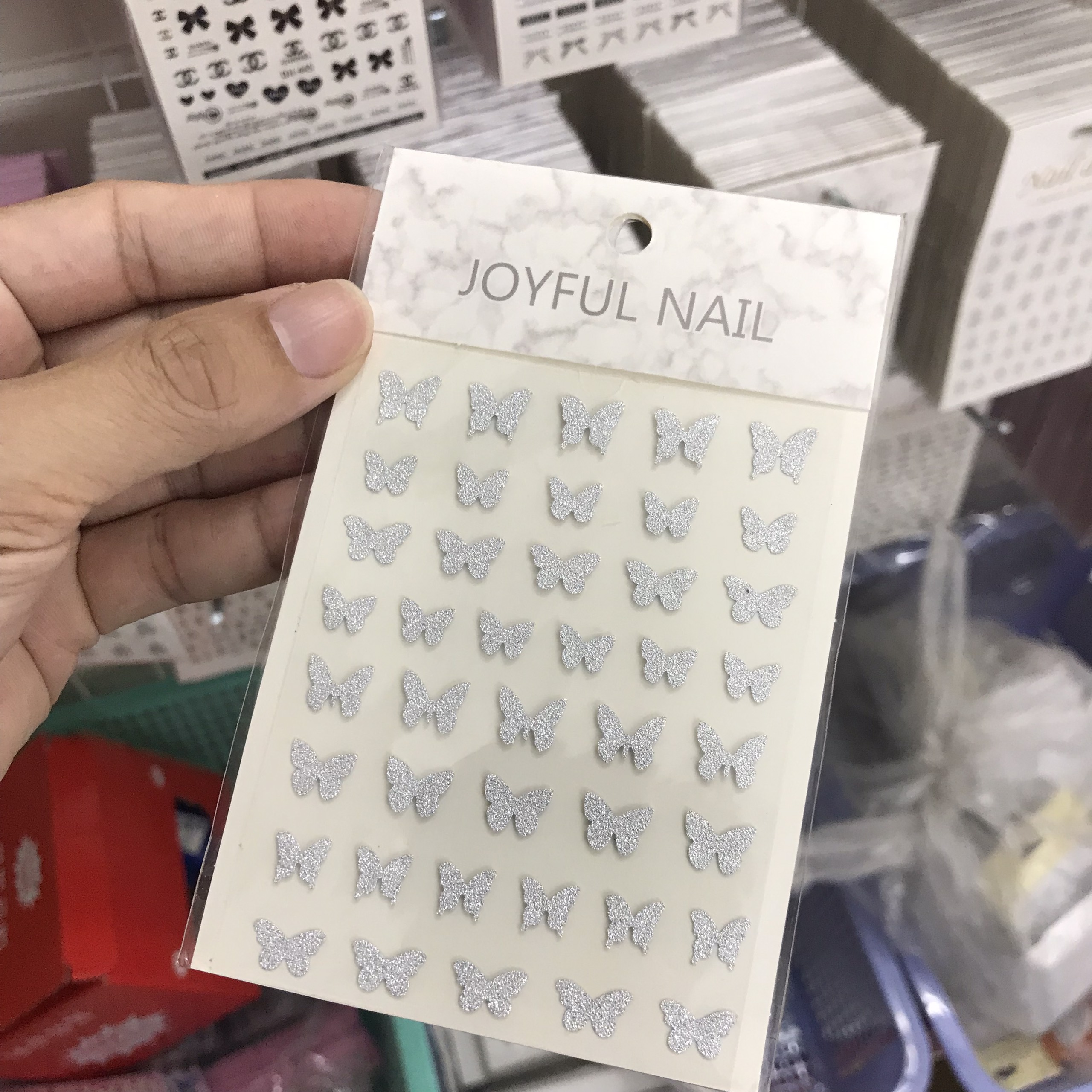 Nail sticker dán móng tay - Chân - Sticker flash siêu sáng