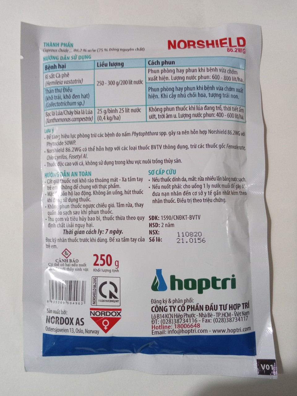 Norshield 86.2WG (GÓI 250 GRAM)
