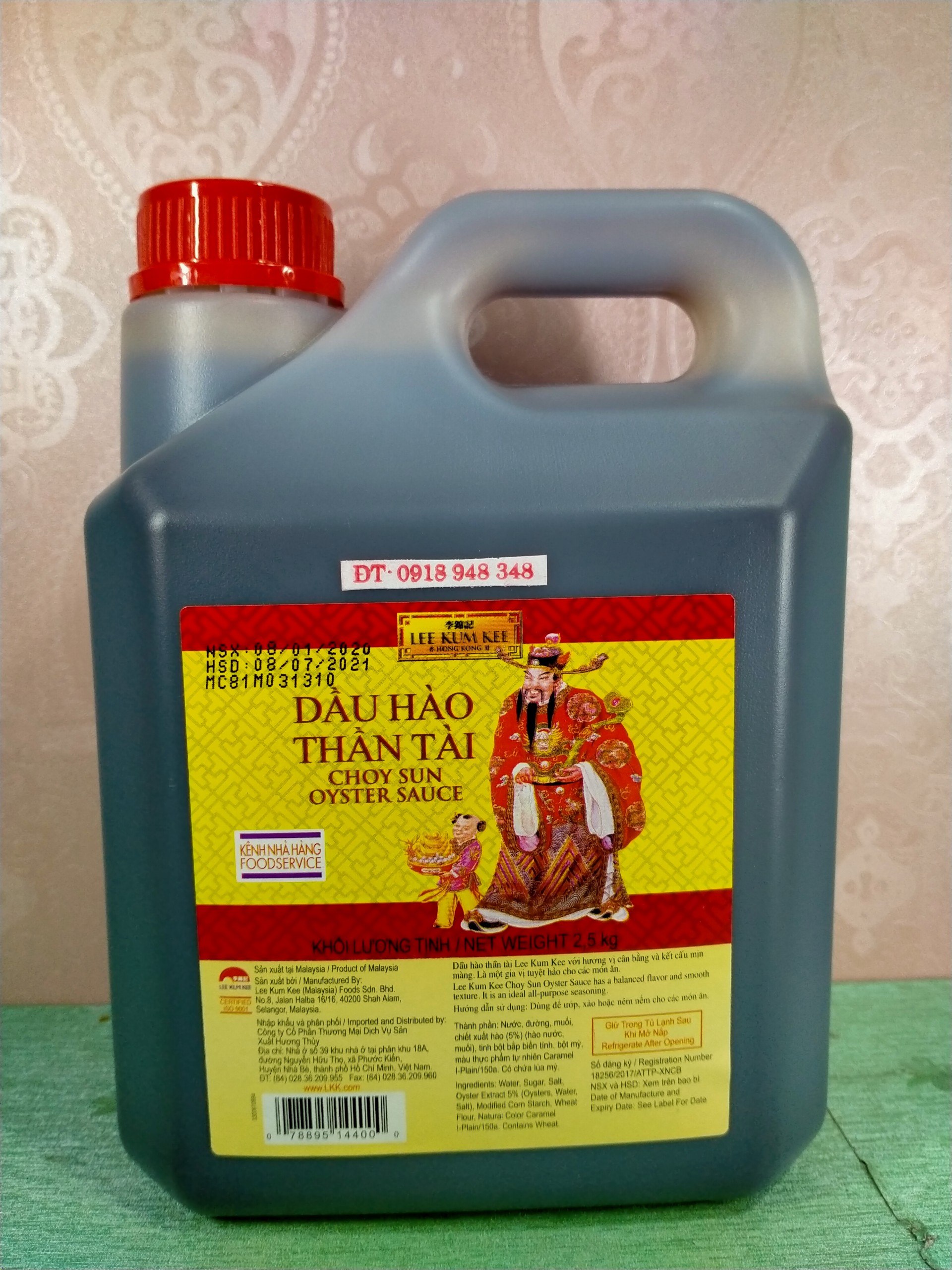 Dầu hào Thần Tài Lee Kum Kee 2,5kg