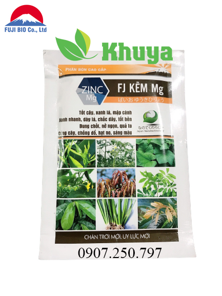 Phân bón Fj Kẽm Mg 250gr Nhật Bản Xanh lá - Mập cành