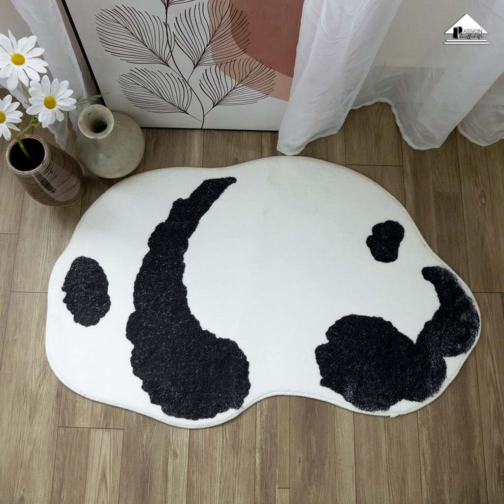 Thảm Lau Chân Hình Thú Lười Sợi Len Siêu Thấm Cute