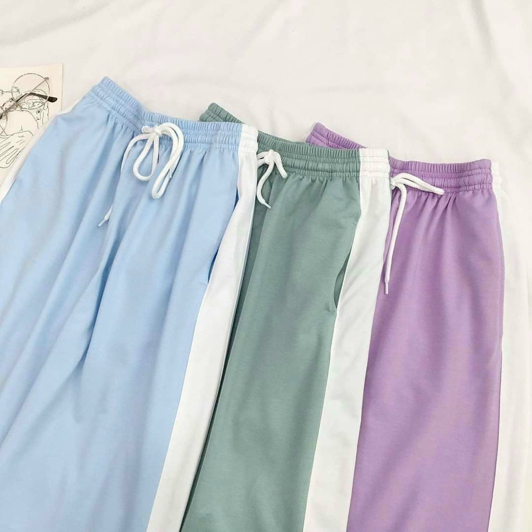 [HCM]Quần Ống Rộng Phối 1 Sọc Unisex