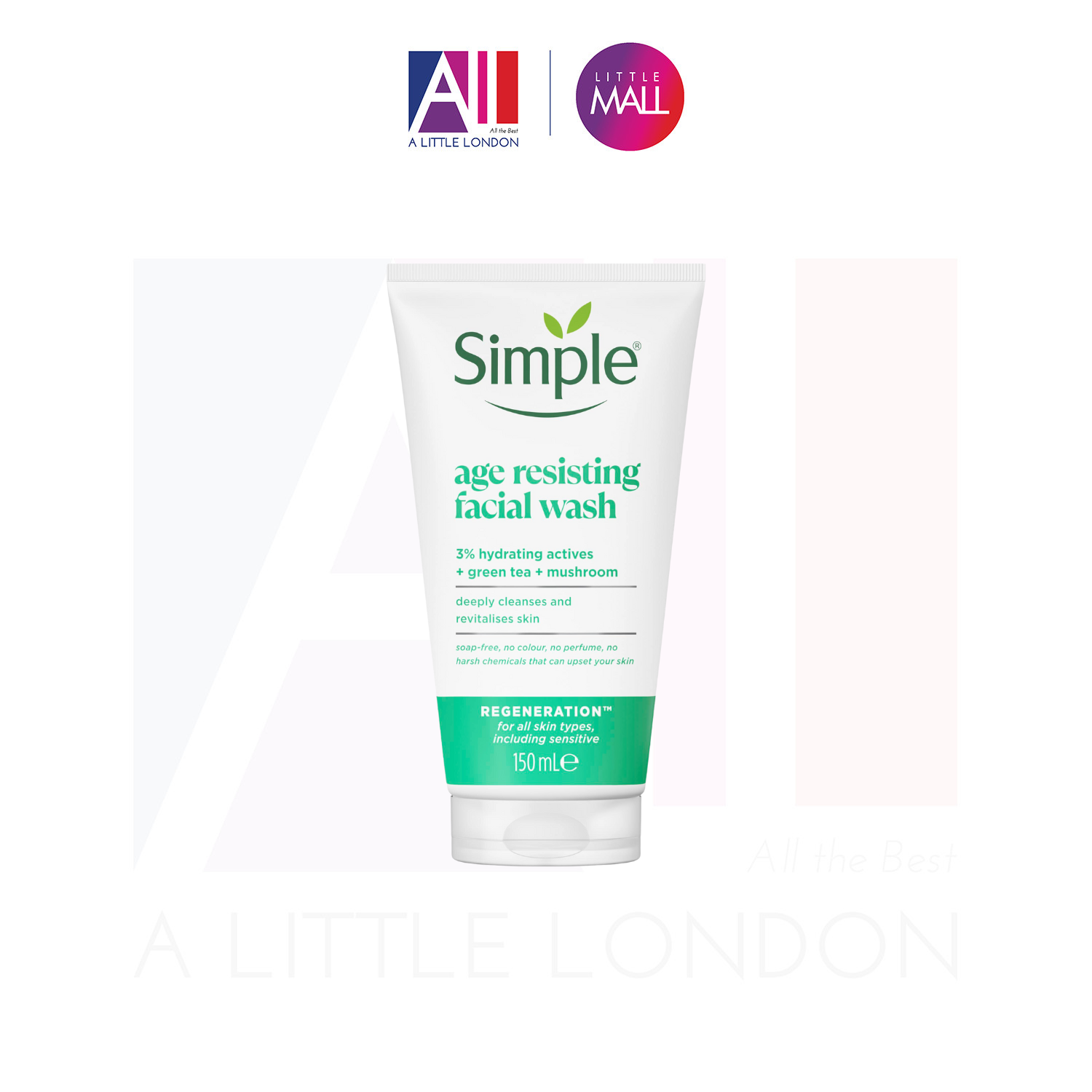 Sữa rửa mặt chống lão hoá Simple Regeneration Age Resisting Facial Wash 150ml