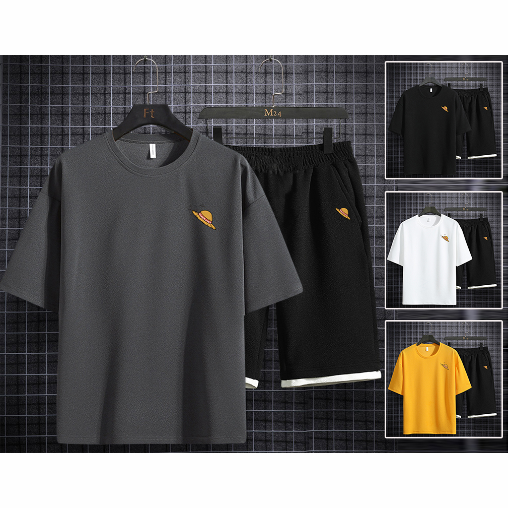 [ Voucher Giảm 50% ] Bộ Quần Áo Thun Nam Thể Thao Ngắn Mùa Hè Họa Tiết Anime Nhật Bản Cá Tính Thời Trang XƯỞNG MAY THANH NGA MEN QA 082