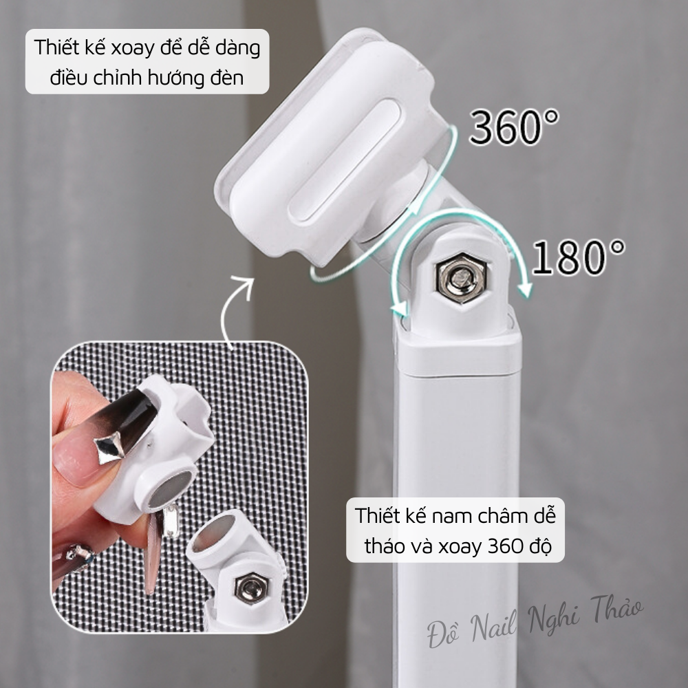 Chân đế kẹp đèn hơ móng mini PISAN