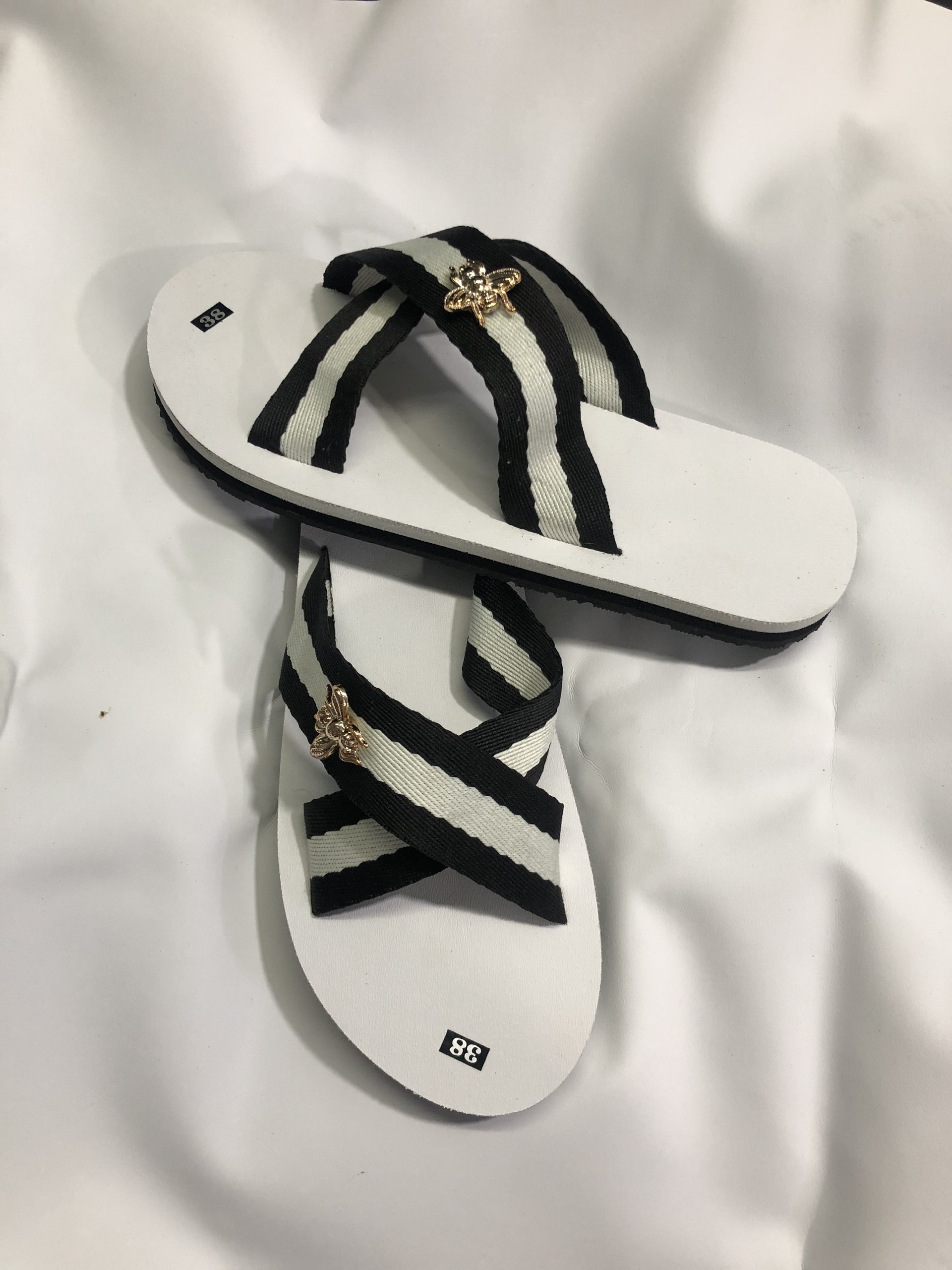 [FREESHIP + HOÀN TIỀN 50K] Dép quai chéo nam nữ ( đế trắng quai dù trắng đen ) size từ 34 đến 44