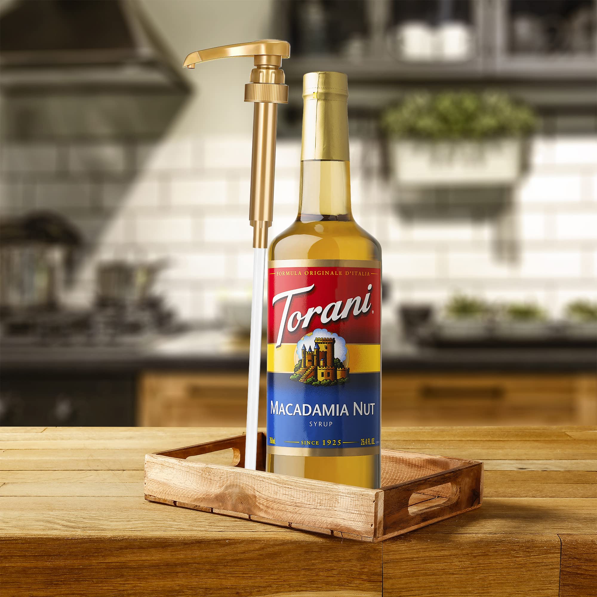Torani Classic Siro Pha Chế Vị Mắc ca Macadamia Nut Syrup 750ml Mỹ