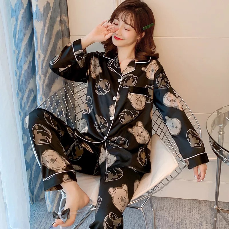 [ORDER] ĐỒ NGỦ PIJAMA MÙA HÈ LỤA NGẮN TAY HÀN QUỐC
