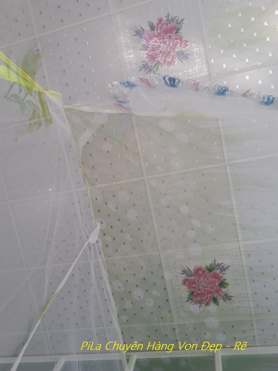[ MIỄN PHÍ VẬN CHUYỂN ]-Mùng ngủ Tuyn 3m*2m in hoa (màn ngủ lớn)