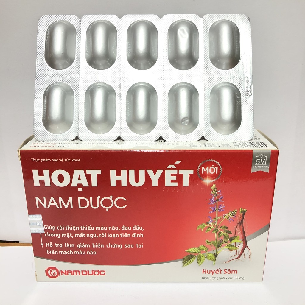 [HCM]Hoạt huyết Nam Dược (hộp 50 viên) - cvspharmacy