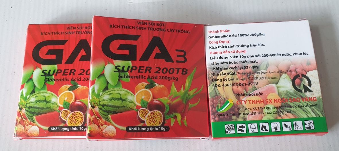 Ga3 - kích thích sinh trưởng cây trồng - 10gr
