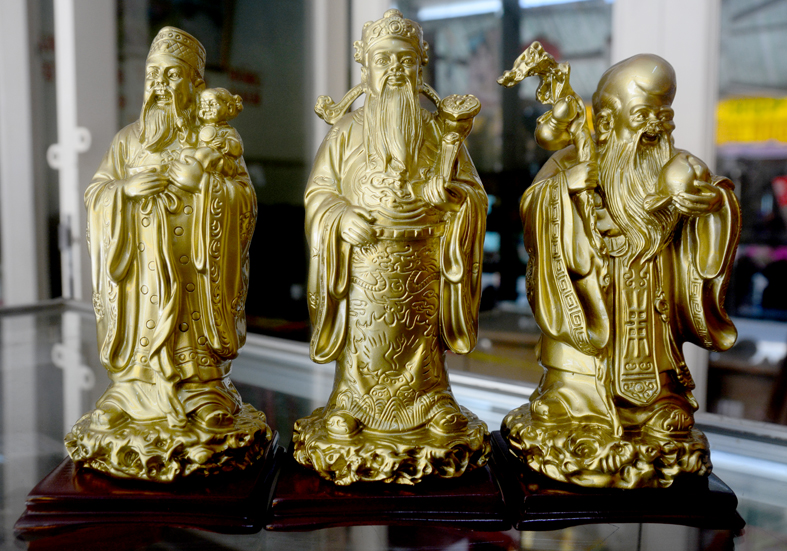 [HCM]Bộ tượng Tam Đa-Ba ông Phúc Lộc Thọ cao 19cm-Nhiều mẫu