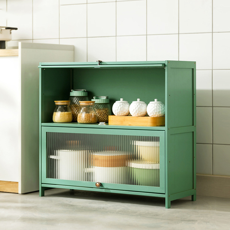 Kitchen shelf collection lockers, multi-layer pan floor lockers, condiment plates, household cabinets