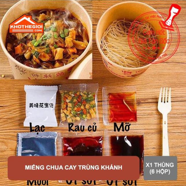 (1 Thùng 6 hộp ) Miến trùng khánh chua cay loại 1 ngon