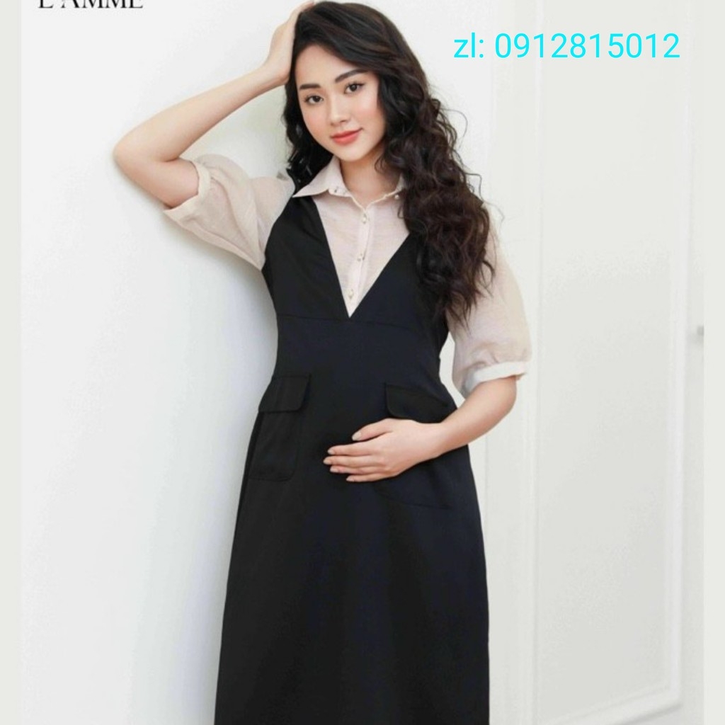 Váy dáng dài suông rộng – Đầm nữ form suông vintage-đầm bâu đẹp-váy bầu giá rẻ