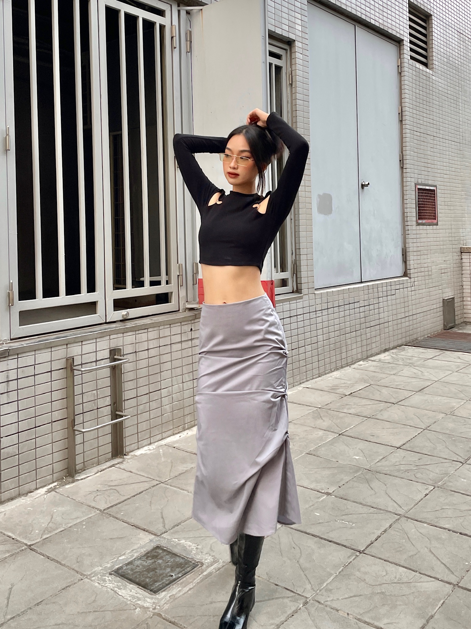 Áo croptop tay dài | NADIA TOP - CLÉLIE