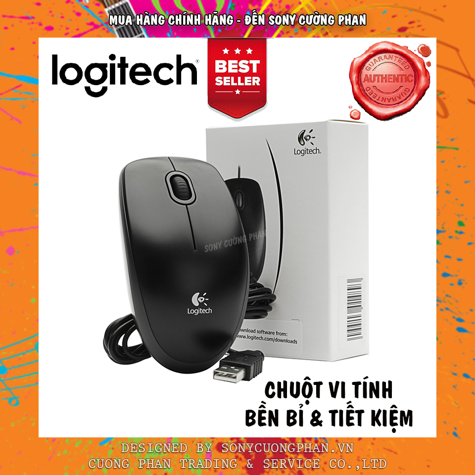 Chuột Có Dây Logitech B100 - Sản Phẩm Thông Dụng Và Ưa Chuộng Bởi Hầu Hết Người Tiêu Dùng Việt Nam