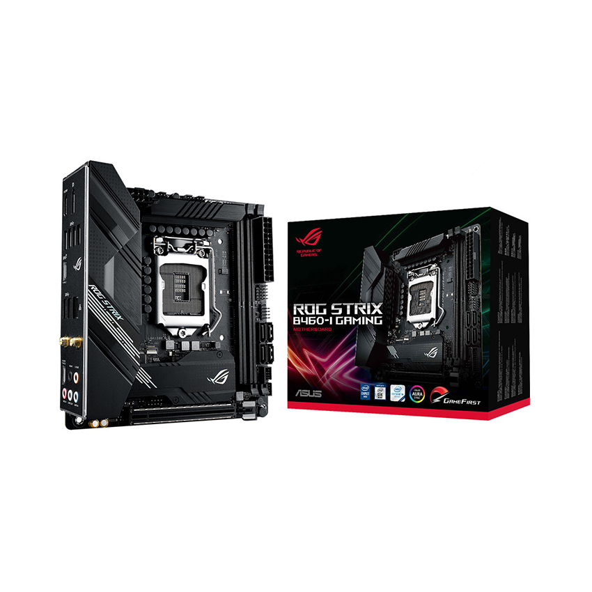 Mainboard ASUS ROG STRIX B460-I GAMING (Intel B460, Socket 1200, Mini-ITX, 2 khe Ram DDR4)