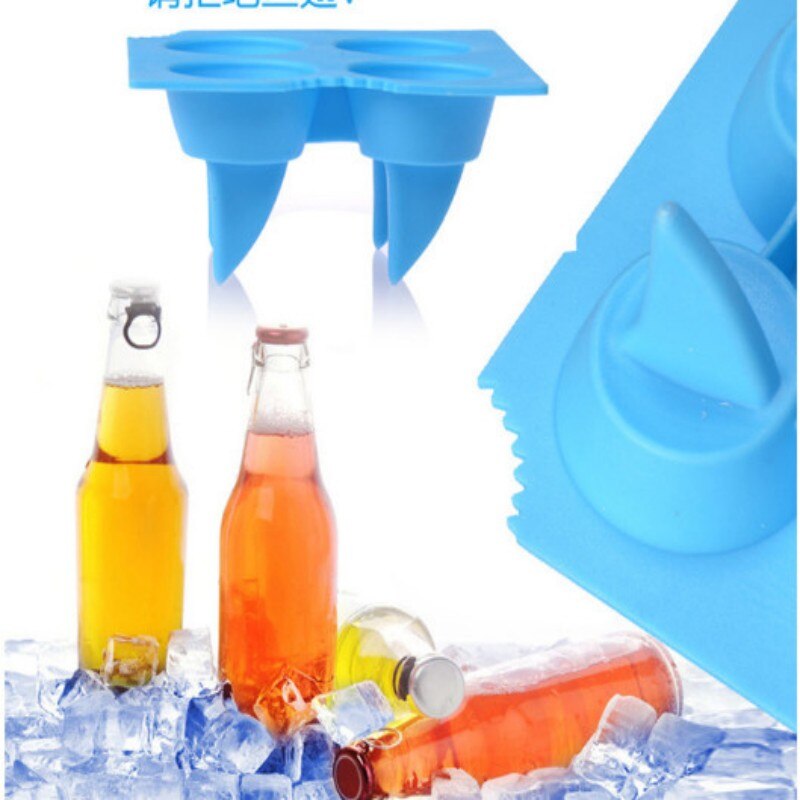 Creative Shark 3D Shape Ice Tray Forma De Gelo Ice Cream Tools Ice Cube Tray Ice Cube Mold