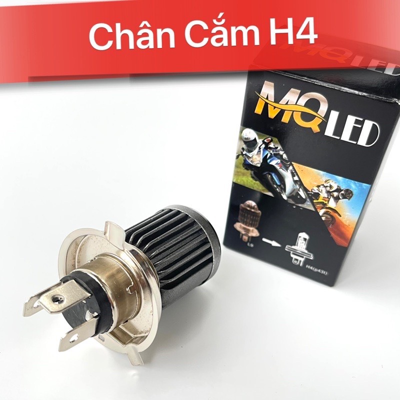 Đèn Pha Bi Cầu Mini Chân H4 Xe Máy Cos Vàng Pha Trắng Chip Mini L2