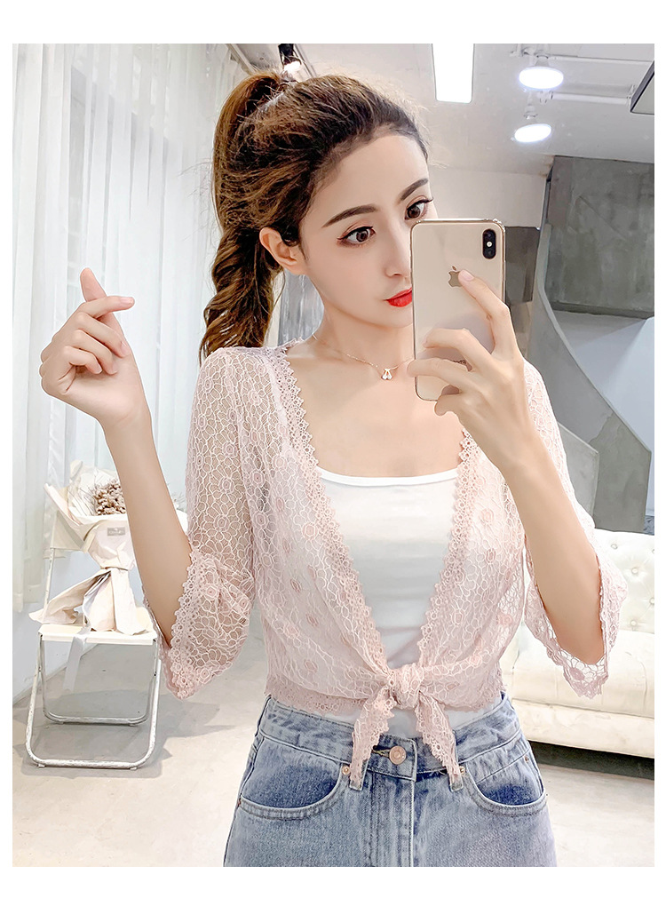 [HCM][CHẤT LƯỢNG_TRỢ SHIP] Áo khoác nữ áo khoác ren tà ngắn 13 C130 Cỏ Boutique cao cấp thoáng mát sang trọng mặc đi làm đi chơi du lịch
