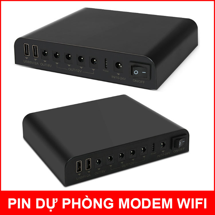 UPS Dự Phòng Lưu Điện Modem Wifi Camera 9V 12V 24000mAh