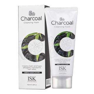 Sữa rửa mặt than hoạt tính loại bỏ bã nhờn ISK Charcoal Cleansing Foam Hàn Quốc 100ml thumbnail