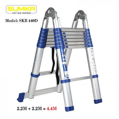 Thang nhôm rút chữ A Sumika SKB440D - 4.4m