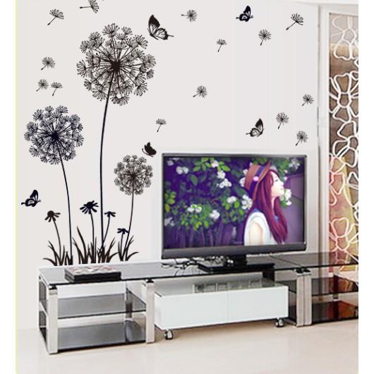 Decal dán tường bồ công anh 1 ( 1m6*1m3)