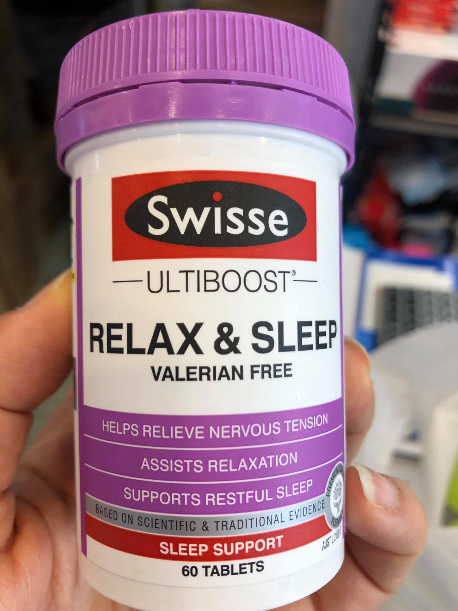 Swisse Relax & Sleep Hỗ trợ chứng mất ngủ