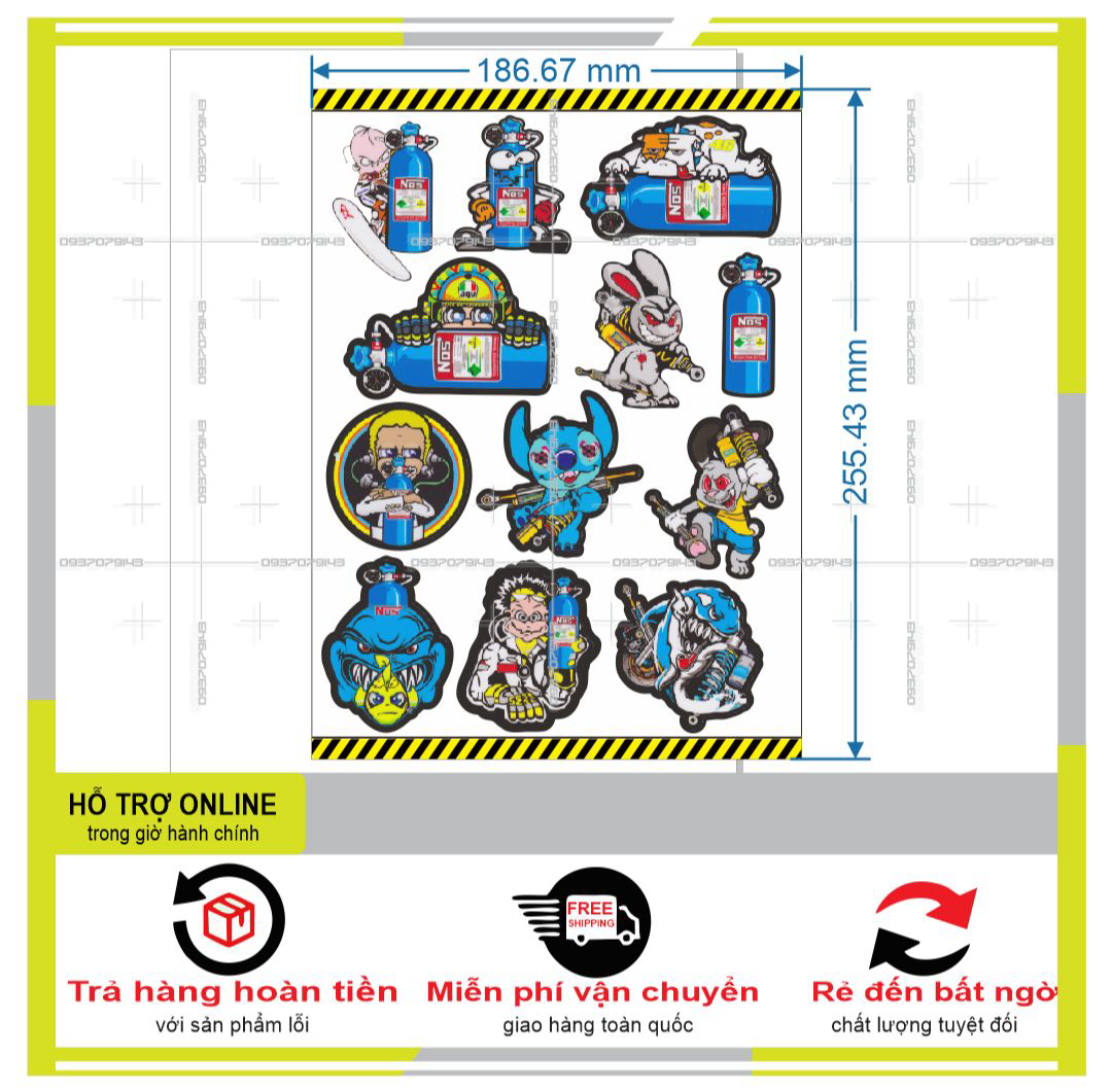 LOGO STICKER DÁN XE MÁY L 20  { PHỤNG DECAL }