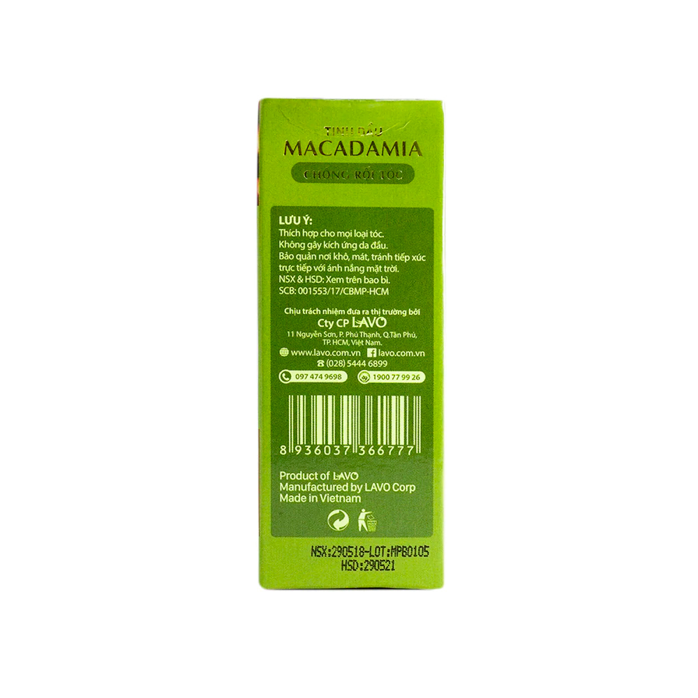 Tinh Dầu M.Pros Macadamia Chống Rối Tóc 30ml