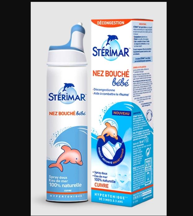 Xịt muối biển cá heo vàng và cá heo cam Sterimar, Pháp